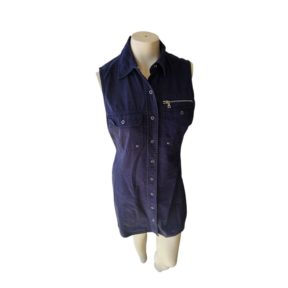 Ralph Lauren Polo Sport Mini Dress Womns Sz 10 Vintage Utility Military Gorpcore